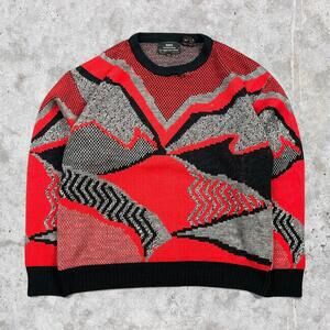 90's Sears Abstract Knit Sweater